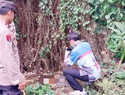 Polsek Terbangi Besar Datangi TKP Pememuan Mayat Anonim di Aliran Sungai Adi Jaya