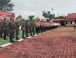 Anggota Kodim 1209/Bky Hadiri Apel Gelar Pasukan Operasi Liong Kapuas Kewilayahan DiMako polres Bengkayang 2025