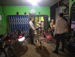Polsek Menukung Jaga Kamtibmas Dengan Patroli Malam Hari