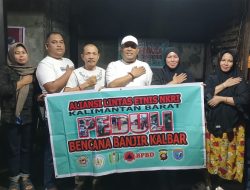 Peduli Korban Banjir, Aliansi Lintas Etnis Kalbar Bangun Posko Kemanusiaan