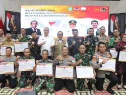 Kasdam XII/Tpr Ikuti Rapat Koordinasi Penanganan Darurat Bencana Provinsi Kalbar