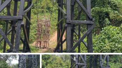 Mangkraknya Proyek Jembatan Gantung Sungai Kempangai, Diduga Kuat Berbau Korupsi