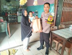 Polsek Ledo Salurkan Bantuan Sosial untuk Anak Stunting di Kecamatan Ledo