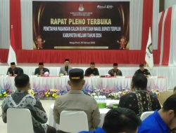 Kapolres Melawi Pimpin Pengamanan Rapat Pleno KPUD Melawi