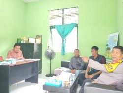 Dukung Ketahanan Pangan, Polsek MHS Lakukan Koordinasi Kesiapan Lahan Tanam Jagung