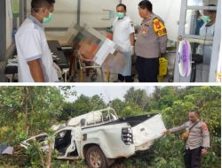 Cepat Tanggap, Polres Ketapang Bantu Evakuasi Korban Kecelakaan Tunggal Di Matan Hilir Selatan