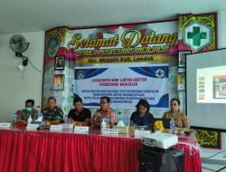 Polsek Menjalin Hadiri Giat Lokakarya Mini Lintas Sektoral Puskesmas Menjalin 