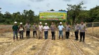 Bersama Pihak Perusahaan, Polsek Sandai Tanam Jagung Guna Sukseskan Ketahanan Pangan