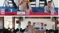 Meriah! Kapolres Landak Hibur Siswa SMA Maniamas Setelah Sosialisasi Penerimaan Polri