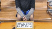 Satresnarkoba Polres Sambas Tangkap Pengedar Narkotika di Kecamatan Sebawi