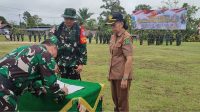 Upacara Penutupan TMMD Imbangan Ke 123 Kodim 1209/Bky TA. 2025 Di Desa Sekida