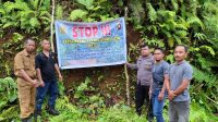Bersama Aparat Desa Setempat, Polsek Nanga Tayap Lakukan Himbauan Dan Penertiban Pertambangan Ilegal (PETI)