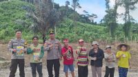 Polsek Sajingan Besar Bersama Bhabinkamtibmas Dukung Ketahanan Pangan Nasional dan Pendampingan di Kabupaten Sambas