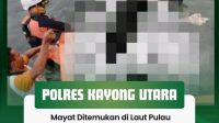 Mayat Ditemukan di Laut Pulau Meledang, Diduga Korban Kecelakaan Laut