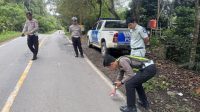 Polres Melawi Olah TKP Kecelakaan Lalu Lintas