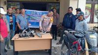Respon Keluhan Warga, Polsek Sebangki Musnahkan Knalpot Tak Standar