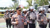 Kapolres Melawi Pantau Langsung Latihan Persiapan Pengamanan May Day