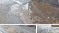 Pembangunan Jalan Lingkar  Kubu Belum Seumur Jagung Sudah Mulai Rusak Parah