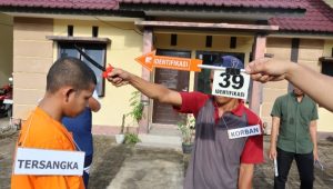 Polres Kubu Raya Rekontruksi 65 Adegan Duel Maut di Sungai Rengas