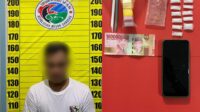 Polres Sanggau Tangkap Pengedar Sabu di Kembayan, 13 Paket Siap Edar Disita