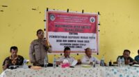 Bhabinkamtibmas Hadiri Musdesus Pembentukan Koperasi Merah Putih Aur Sampuk”