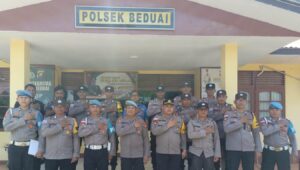 Sipropam Polres Sanggau Gelar Gaktiblin di Polsek Beduai: Cegah Pelanggaran, Tingkatkan Disiplin Personel