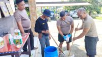 Polsek Air Besar Laksanakan Pembuatan Pupuk MIGO