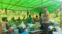 Dukung Swasembada Pangan, Bhabinkamtibmas dan Kelompok Tani Abut Raya Laksanakan Panen Perdana di Desa Sidas