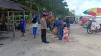Kanit Patroli Polsek Kendawangan Laksanakan Patroli Rutin di Wilayah Wisata Pantai Pasir Putih