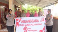 Kapolres Sambas AKBP Wahyu Jati Wibowo S.I.K.,S.H.,M.H. Pimpin Anjangsana kepada Purnawirawan dan Warakauri dalam Rangka Hari Bhayangkara ke-79 Tahun 2025