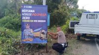 Satlantas Polres Sambas Gencarkan Edukasi Lalu Lintas dan Pemasangan Banner Keselamatan