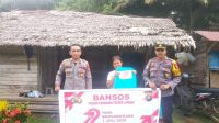 Sambut Hari Bhayangkara ke-79, Polsek Sebangki dan Bhayangkari Salurkan Bansos untuk Warga Kurang Mampu