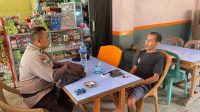 Ps Kanit Binmas Polsek Meranti Melaksanakan Silaturahmi Sambangi Warga Desanya Sampaikan Himbauan Kamtibmas