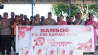 Polres Kapuas Hulu Tebar Kepedulian Lewat Bansos Hari Bhayangkara ke-79