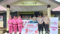 Kegiatan Bantuan Sosial (BANSOS) Polsek Ella Hilir Dalam Rangka Hari Ulang Tahun Bhayangkara Ke- 79
