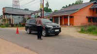 Rutinitas Pagi unit Lantas Polsek Mempawah Hulu laksanakan turlalin