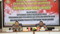 Wakapolresta Pontianak Pimpin Latihan Pra Operasi Kepolisian Kewilayahan Patuh Kapuas 2025