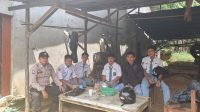 Bripka Bayu Friatna Himbau Anak sekolah Jaga Kamtibmas Di lingkungannya
