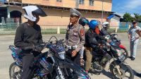 Hari Kedua Operasi Patuh Kapuas 2025, Polres Sintang Tindak Pengguna Knalpot Brong
