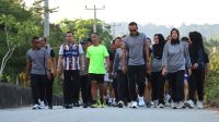 Semangat Kebersamaan, Warga Antusias Olahraga Bersama Kapolres Landak
