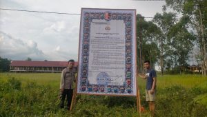 Kapolsek Parindu Turun Langsung Sosialisasikan Larangan Karhutla di Wilayah Hukumnya