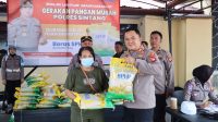 Polres Sintang Gelar Gerakan Pangan Murah, 10 Ton Beras Ludes Diserbu Warga