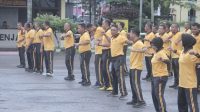 Kapolres Ketapang Laksanakan Olahraga Bersama untuk Jaga Kebugaran Personel