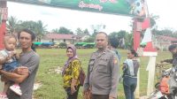 ANGGOTA PIKET LAKSANAKAN PENGAMANAN KEGIATAN OPEN TURMANEN SEPAK BOLA MERANTI CUP TAHUN 2025