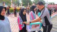 Polres Sintang Gelar Olahraga Bersama, Meriahkan HUT RI Ke-80