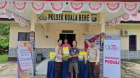 Polsek Kuala Behe Gelar Pasar Pangan Beras Murah Beras SPHP sebanyak 1 Ton