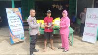 POLSEK MERANTI LAKSANAKAN KEGIATAN GERAKAN PANGAN MURAH UNTUK MASYARAKAT DIWILAYAH KECAMATAN MERANTI