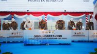 Hadiri Groundbreaking di Sidoarjo, Kapolri Sebut Polri Sudah Miliki 458 SPPG