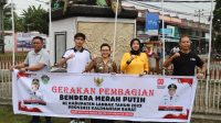 Semarak HUT ke-80 RI, Kapolres Landak hadiri Gelar Pemasangan dan Pembagian 1.200 Bendera Merah Putih di Tugu Pahlawan Ngabang