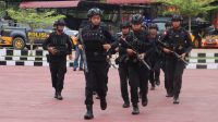 Gelar Latihan Sispam Mako Siaga 1, Polres Sanggau Antisipasi Gejolak Nasional dan Provinsi